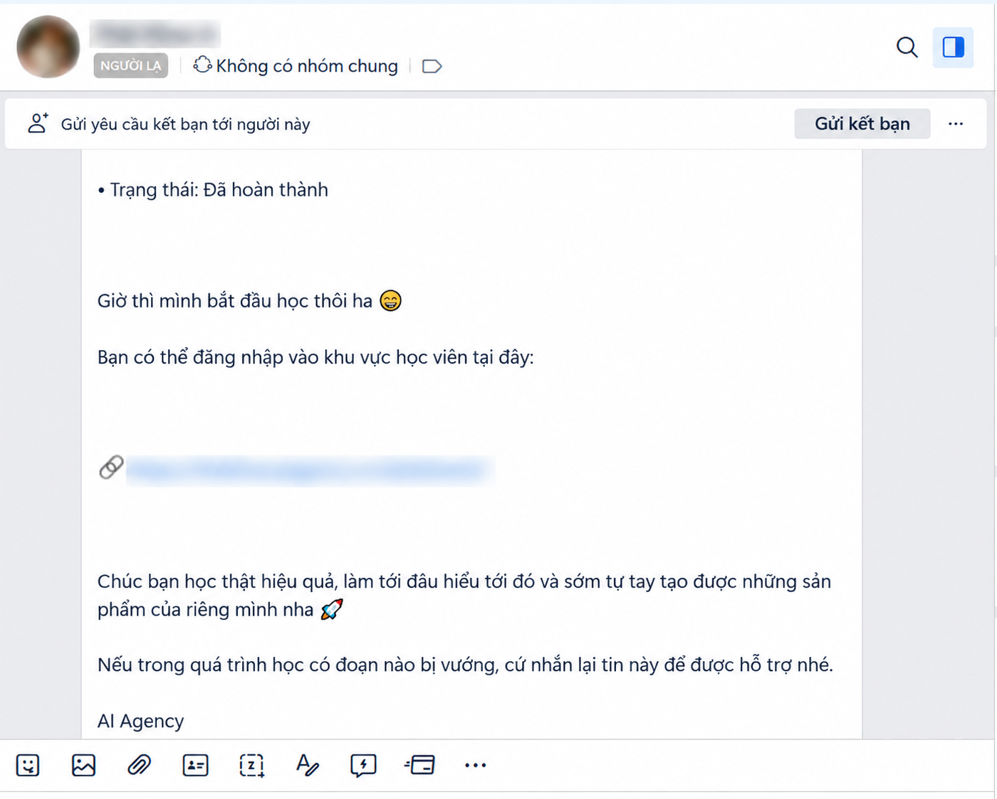 Tin xác nhận Zalo đã che thông tin